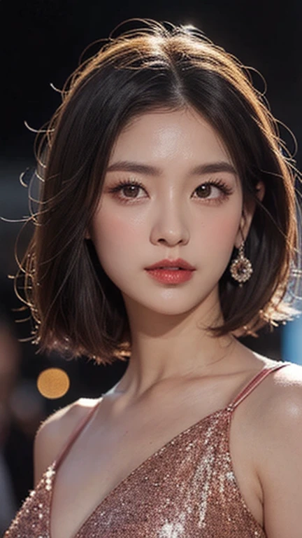 (Ultra Hyperrealism), (An illustration), (High Definition), (8k), (Very detailed), (The best An illustration), (Beautiful attention to detail), (Highest quality), (Super detailed), (masterpiece), (wallpaper), (Detailed aspect), double eyelid、Tear bags、Natural Makeup、Short Hair Bob Cut,Bangs with earrings、solo、20 year old Japanese beauty in light blue lace lingerie、((Baby Face))、Small breasts、Flat Chest、((Beautiful Japanese woman relaxing indoors)、((Glamorous Body))、