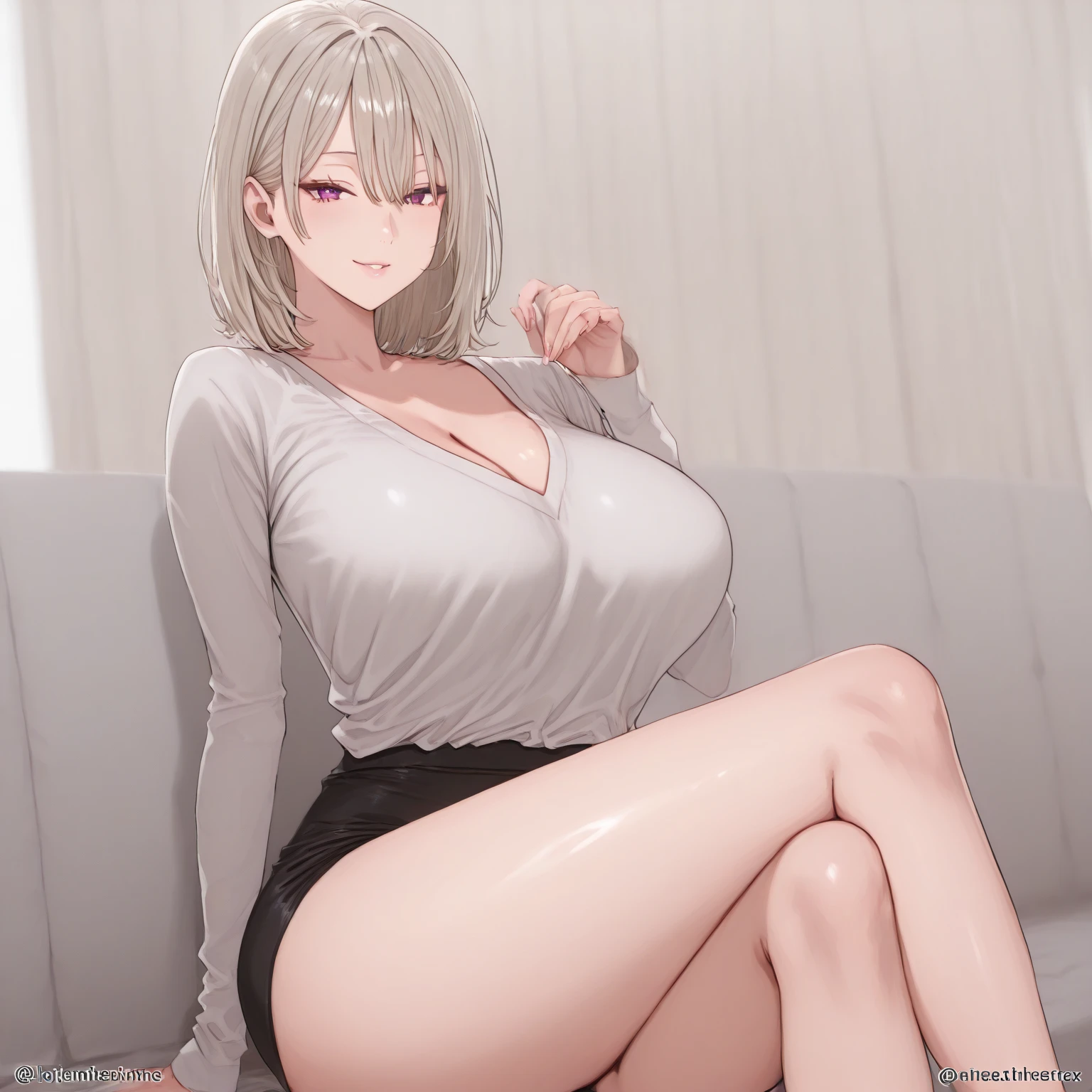 1 girl, kanon kanase, , blush, medium breasts, sleeveless,(((stylish dress))), sitting, 20-year-old, healthy skin.