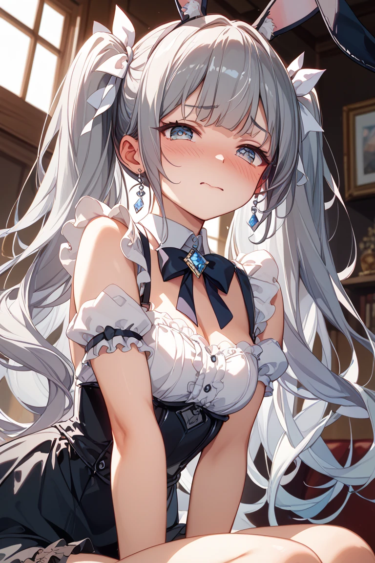 Masterpiece, super ultra detail, 1 girl, chibi, kawaii, cheerful girl, hollow flared sleeves, casual plaid print top set, flared cami top & plaid print short sleeve asymmetrical hem lace up top costume, ruffle, lace, buttons, hair ribbon, black Stockings, princess shoes, large narrow vertical eyes, full lips, perfect face, vivid, shaded, very dark pastel colors, early morning, colorful, movie lighting, cute poses for model shoot, dynamic, cute, super cute, ridiculously cute Cute, super cute illustrations to meet your needs