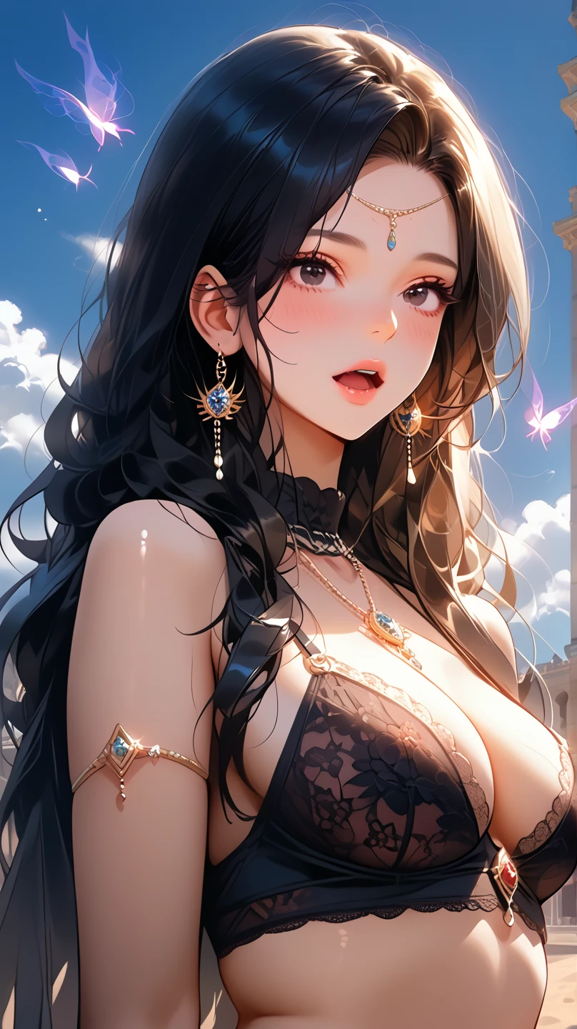 Focus on the person. We create and express the best shining composition of the person. ((Masterpiece)), (((highest quality)))), ((Ultra detail)), (Ultra realistic), (Highly detailed CG illustrations), (Very delicate and beautiful), Girls as masterpieces, highest quality, realistic skin, realistic fabrics, realist illustrations focusing on girls with realistic and ultra-detailed eyes in the center front. This is the absolute rule, and the following sentence expresses the image quality. It is the greatest masterpiece in the history of the class of Inuitsuki Ichigo, in which the owner of the greatest painting talent in human history met an unparalleled beauty and risked his life to depict the most beautiful figure. Create stunning anime artwork that is currently trending on seaStation, showcasing exquisite beauty and captivating aesthetics.  [AI Artist] Image generation based on the image of a beautiful girl

Description:
Based on the image depicted in the Japanese, we will create an image that focuses on the front of a beautiful girl who is unparalleled. In order to maximize her charm, we imagine moving qualities, effects, etc., and think to the limit and make proposals. The background is based on the image of a lost situation of a Japan high school girl in a different world, and aims for a high-quality work with very realistic depictions and careful details.

Element:
- Extraordinary Beautiful Girl: A petite high school girl with a baby face and clear eyes.
- Great skin type: has fine, beautiful skin and dynamite body proportions.
- Reproduction of details: realistic reproduction of delicate and beautiful fingertips, hand shapes, clothing and ornaments.

[Instructions]:
1. Think and depict attractive facial expressions and poses so that they bring out the characteristics of the most beautiful girl in the world. Focus on her baby face, clear eyes, and dynamite body proportions.
2. Carefully depict the texture of the skin and the proportions of the body in detail. Let'