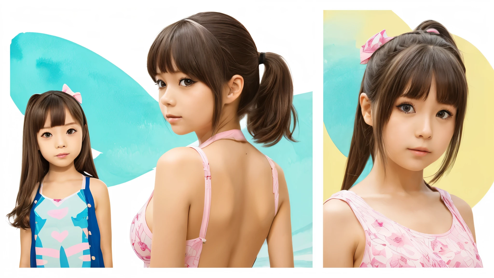 sexy pose girls full nude body, Realistic, Painting, 少Female, 4K, Masterpiece:1.5, masterpiece:1.5, Highest Quality:1.5, high resolution:1.5, Perfect Head:1.5, super detailed illustration:1.5, beautiful eyes:1.5, :1.5, character concept art that spoils human men:1.5, OFFICIAL ART, hyper-detail, full of details,  high definition exquisite fan art,  clear line, Very clear shading , Clear color , muted colors with, Deep color, watercolor, (( popular character , super detailed illustration, Best character, 少Femaleキャラデザ, Popular character design, Best character design, Best character, Trendy character design,  popular character ヘアカラー,  popular character ヘアデザイン, 少Female, 性少Female, 8歳少Female, 9歳少Female, 10歳少Female, 11歳少Female, sexy lolicon, ロー teen girl ,  teen girl , ハイ teen girl , 青年Female, Female, 成人Female, 淑Female, 思春期の少Female, Adolescent gals , ギャルの少Female,  armpits are healthyな処Female)), ((((Whole body, full body, whole body, Realistic head and torso, Age-appropriate head and body , character design sheet, multiview,  three-sided view, front view, side, side views, Behind the View, Full body shot turnaround , Same Characters, Same role, Scene of Environmental Change)))), Mr.々Composition, Mr.々angled,  comparison of clothing and full body nudity , Comparison of full body nudity and full body nudity , Whole bodyの着ている薄い衣服が透けている, (((年齢相応の幼いFemale性器, 年齢相応の少Femaleの幼いFemale性器, 年齢相応の幼い少FemaleのFemale性器, 年齢相応の思春期の幼いFemale性器, 年齢相応のFemale性器が見えている, 年齢相応のFemale性器をアピールしている, 四つん這いになって尻を向けて年齢相応のFemale性器をアピールしている, 年齢相応の少Femaleの陰毛, Uterine shaped pimples at the location of the uterus, 全身の立ち姿勢でWhole bodyを見せている, Full body standing pose with torso slightly arched, I'm showing my armpits in a standing position with my whole body , Full body standing pose with torso slightly arched to show armpits, 腋を見せたSexy Poses, 両腕を上げて腋を見せたSexy Poses, Full body standing pose with torso slightly bent and looking up, Natural Gestures , 自然pose, Cute gestures, cute pose,  pose showing both armpits , Mr.々pose, Cool pose,  aggressive pose, Action Poses, Sexy Poses, A picture perfect pose, Popular Poses , beautiful pose, Waist line , 最高のWaist line , Pelvic line , 最高のPelvic line , 引き締まったPelvic line , curvy, curvy少Female, groin, 最高のgroin,  showing the body, Lift up the , sporty body, toned body looking completely forward, Abs, squat pose, 腋を見せているsquat pose))), Smile Yan　愛らしいSmile Yan　最高のSmile Yan　屈託のないSmile Yan　Baby face　Cute expression　rich expressions　adorable expression　Childish expression　soft expression　Angel Neighborhood　Devilish　ギャルのFemale子学性　Idol　ジュニアIdol　夏のFemale子学生服　処Femalegod　ignorance　Clear　 pure 　Obedient　 sexual goodness theory 　Closeness　innocent　Emotional　 armpits are healthy　 armpits are healthyな身体　 armpits are healthypose　open　aggressive　Sensual　charming　affectionate　Emotional　Bold　sensational　Shameless　fine　Cheerful　vigorous　active　Dynamic　playful gesture　Friendly Gestures 　playful 　running　I miss you　I'm having fun　Happy　Happy 　is inviting　The well-liked 　loved　elegant　stylish fashion　fantasy　fantasy衣装　Otherworldly　nobles　upper class　((VTuber　Popular VTuber　Sexy VTuber ))　Cosplayer　人気Cosplayer　セクシーCosplayer　Thin Strings 　positive　sensitive　Succubus　twin tails　female kid　Pastoral　bright atmosphere　cyberpunk　(((Providing fan service　with arms outstretched　with open arms　god々Female genitals with a straight line in the crotch of an age-appropriate girl that is completely transparent from 　Dancing beautifully　Dancer　 History　god聖　god職　巫Female　Dance performance)))　Harry Potter's 　Whole bodyの着けている薄い下着が透けている　sunburn marks on school swimsuit　Mr.々Accessories　Wears a lot of decorations　Bright decoration　魔法少Female　 Thin black tights that fit the whole body are transparent　I have sunburn marks on my swimsuit　((Show me your armpits and squats　I'm showing my armpits in a squat　pale pink nipples　Light-Pigmented Nipples　Pale Pigmented Nipples )), sexy pose girls full nude body,