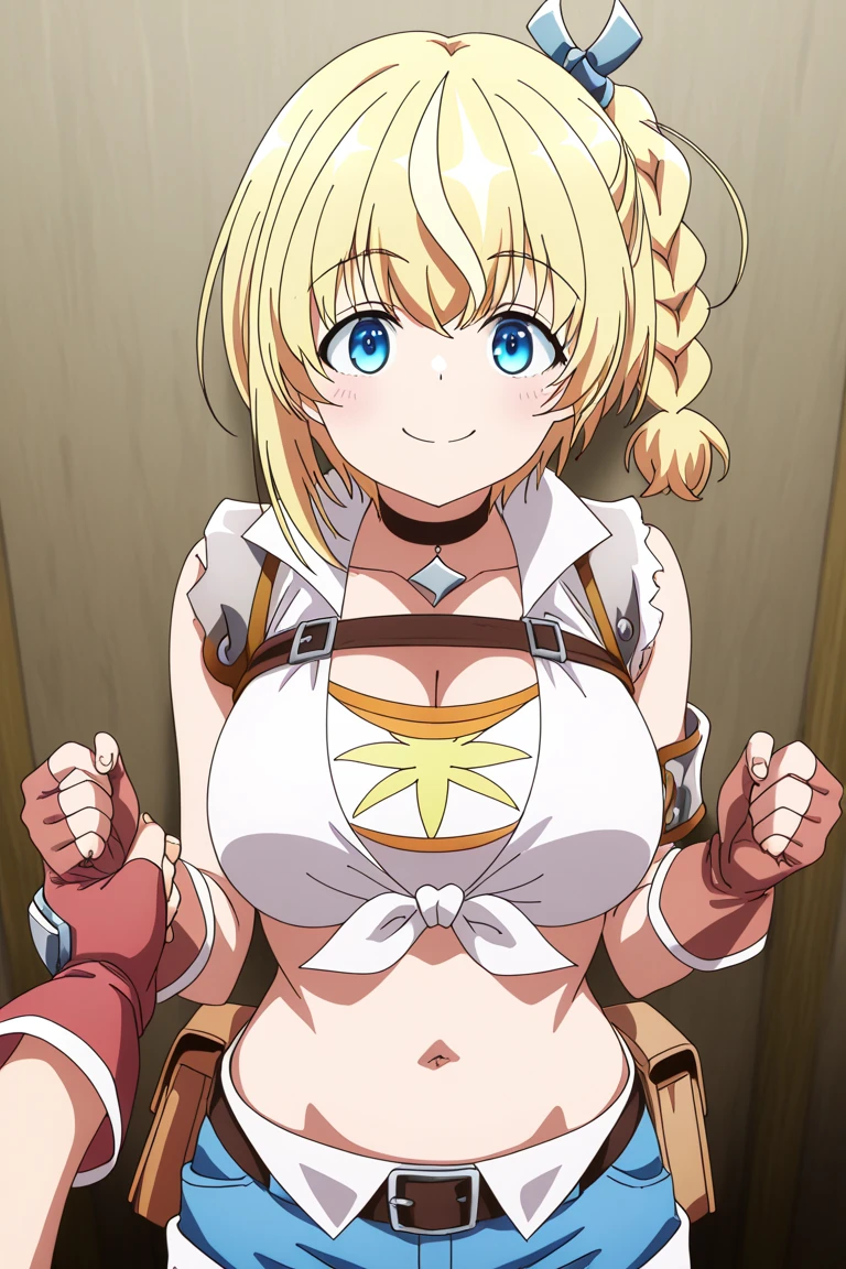 masterpiece,best quality,1girl,blush,(wet:0.8),tight,multiple boys,outside,crowd,detached sleeves,choker,nipples,sweat,park,day,<lora:lalatina_dustiness_ford_konosuba:0.8>,lalatina dustiness ford konosuba,blonde hair,long hair,hair ornament,x hair ornament,ponytail,blue eyes,parody,(smirk:0.6),pussy,public_indecency,solo focus,