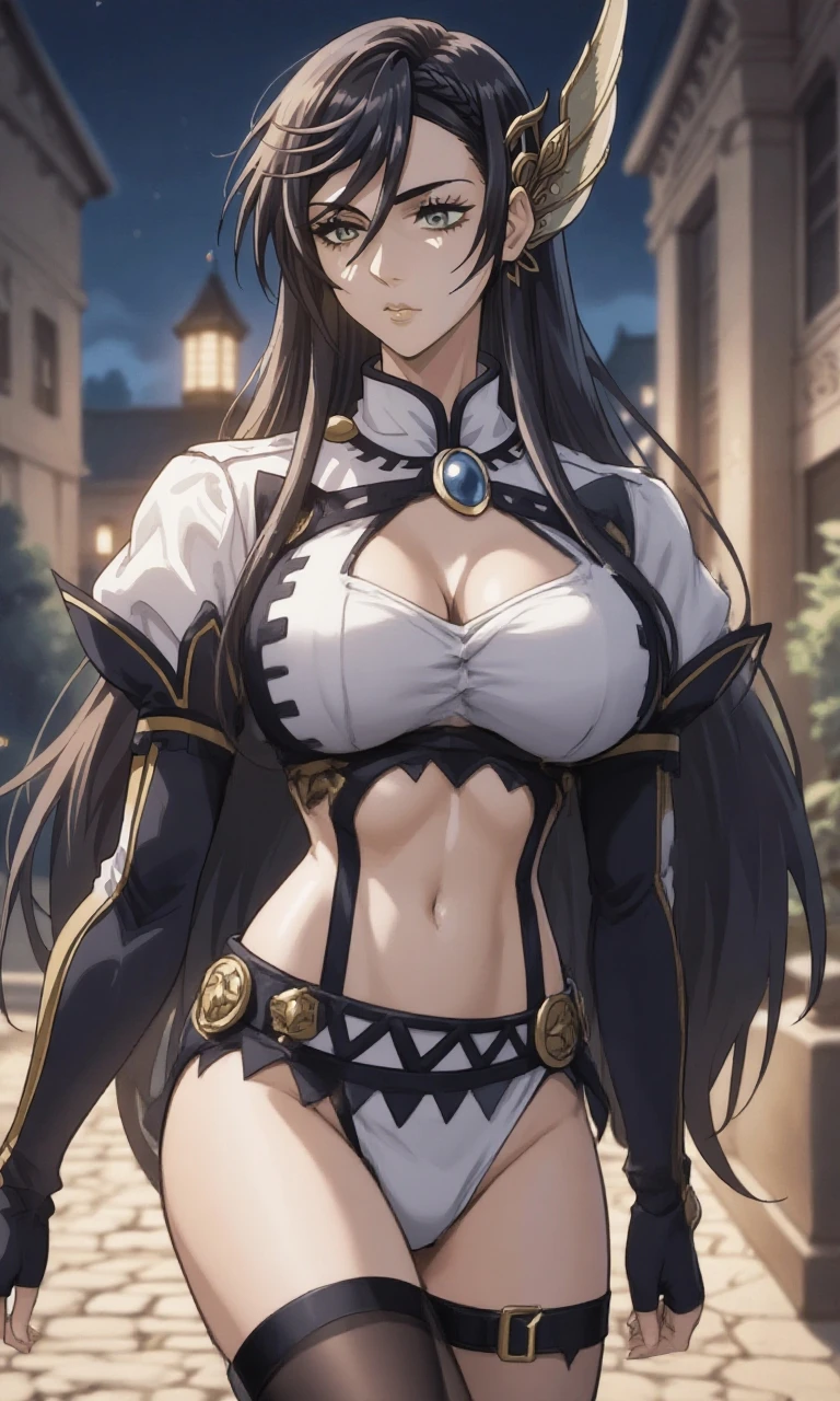 perfect anatomy, 1girl, solo, SawaragiShiho, black hair, long hair, big breast, blush, lipstick, masterpiece, best quality, highly detailed, fantasy , a anime girls in armored dress holding a sword
posing for a picture, evil smile, smile, open mouth, breastplate with open cleavage, cleavage, warrior
outfit, ecchi anime style, anime girls, ecchi style, (nsfw) not safe for work, ecchi, digital anime art!!, in
anime style, official artwork, visual novel cg, beautiful anime girl, anime style 4 k , loincloth, exposed
belly, exposed navel, exposed midriff, exposed lower belly, pencil skirt armored, castle,inside castle