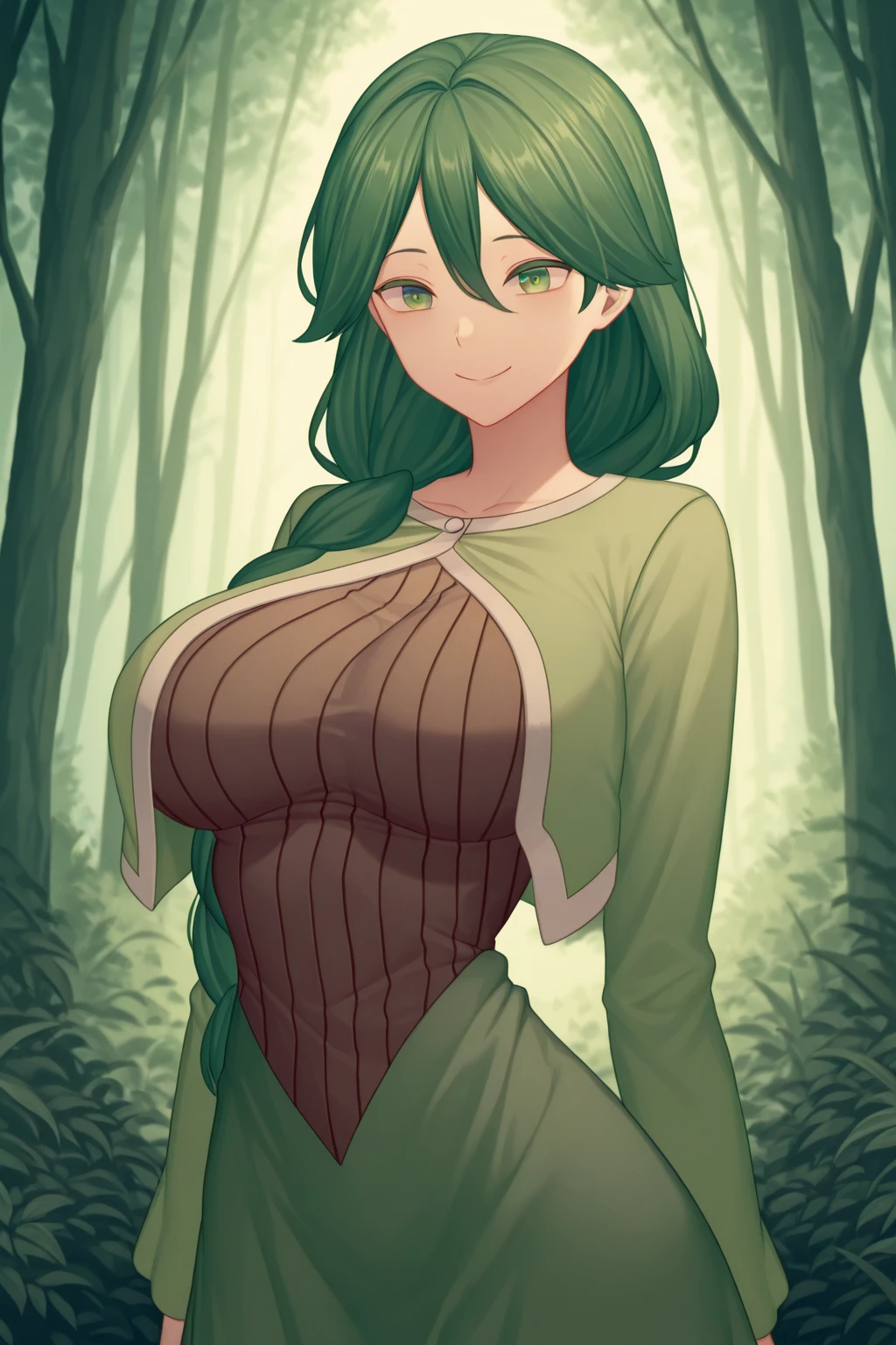 ratte867, 1 girl,huge tits, camel toe , Alone, (through the green forest:1.2), asymmetrical hair cut, (violet clothes:1.2) masterpiece, Best Quality, photorealist, realist, (raw photo, 8k hd, film grain), Caustics, subsurface dispersion