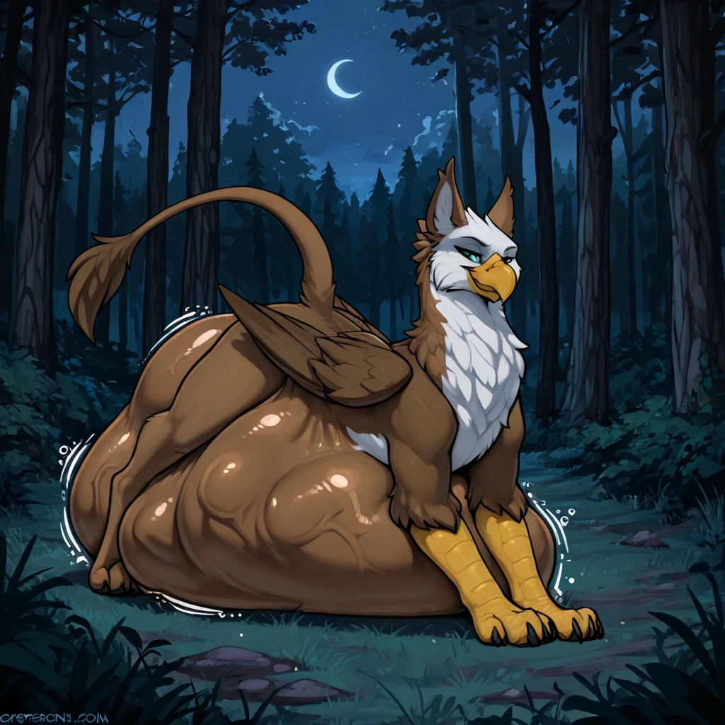 ultra-detailed, masterpiece, masterwork, high quality, best quality, hdr, (nature, night), posted on e621, (by darkgem), nsfw, male, solo, ((nude, micropenis, foreskin, perfect balls)), (white body rabbit), hairy rabbit, (white chubby body), (long golden hair, yellow eyes), sitting, relax, from below, dynamic angle