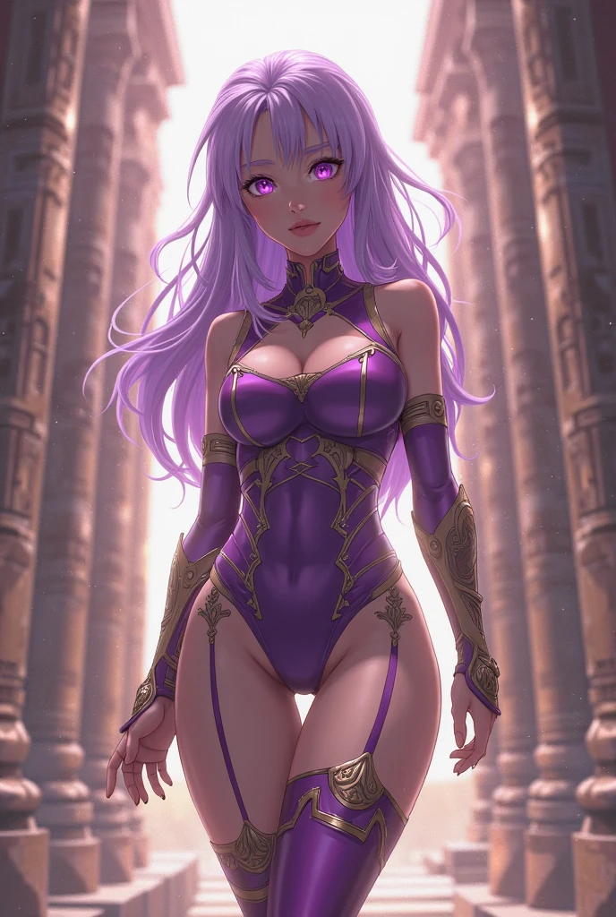 masterpiece,best quality,high resolution,ultra-detailed,1woman,fantasy,multicolored hair,angry smile,FAINAL FANTASY,general woman,open stance,sexy makeup,dark skin,