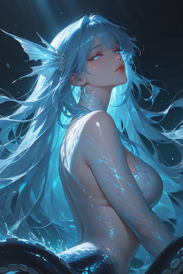 mermaid, <lora:depthmap-000002:1:DepthINSU0>,