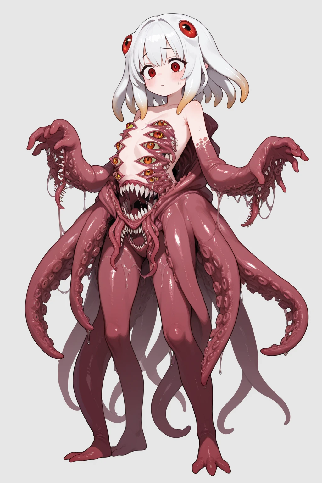 16 year old girl, bearish short girl, Super detailed, very delicate and beautiful, game CG, flat chest, long hair, white hair, young girl, wizard, White Hat wizard, feather ornament, long two side up hair, one girl, pleated skirt, loose brown cloak, white batwing tops, white loose fit blouse, {{{wizard's big white hat}}}, masterpiece Super detailed, very delicate and beautiful, flat chest, long hair, gray hair, wizard, feather ornament, two side up hair, one girl, brown cloak, medieval town, anatomically correctct, illustration, illustration, masterpiece,Woman with two-side up hairstyle, with long hair flowing down on the sides,NSFW, {{{after losing the battle}}}, {{{tired after the battle}}}, grabbed by tentacles, cum in pussy, squirting, sweaty skin, attacked by tentacles, (gangbang:1.2), {{{rape}}}, (sex:1.2), daze, clothed sex, orgasm trembling, nsfw, {{{{Dripping}}}}, {{trembling movement line with sexual climax}}, orgasm face, cry out, close your eyes, Cowgirl SEX, small nipples, excited look, Veil skirt for belly dancing, Tentacles wrapping around human body, girl wrapped in tentacles, Tentacles binding person, insert tentacle into mouth, turn one's body sideways, illustration, masterpiece, anatomically correct