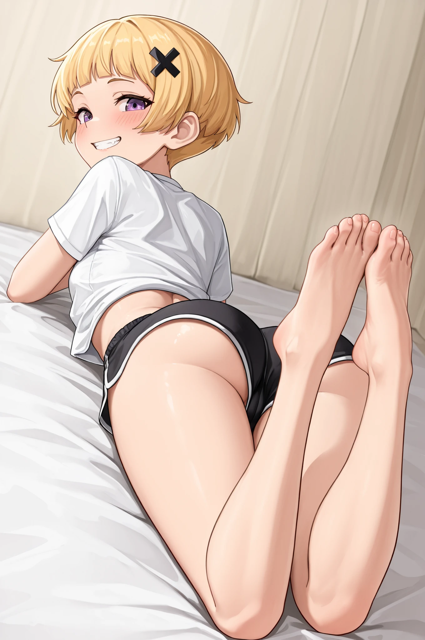 score_9, score_8_up, score_7_up, source_anime, flat color, anime screencap, ikuchan, BREAK, 1boy, aether, short hair, huge enormous penis, nude, twink, indoors, blonde hair, smug, lean, huge enormous penis, ((straight femboy)), straight, hetero, femboy, otoko no ko,  male focus, ((shota)), huge thighs, 1girl, ((Heterosexual)), sex, doggystyle 