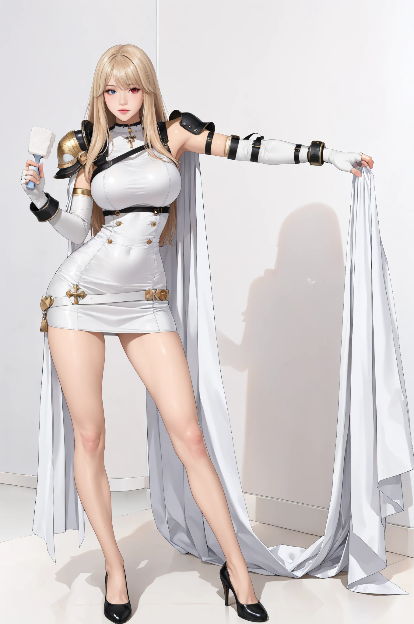 king, 8k, masterpiece, bset quality, girl wearing sexy military officer outfit, tight pants, fishnet stockings, wide-brimmed officer-style trench coat. white leather luxury, glossy, sexy girl fantasy anime artwork, fantasy anime illustration, 8k badass anime, 4k anime art wallpaper, 4k anime art wallpaper, artwork 2.5 d cgi fantasy anime art, 8k anime art wallpapers, detailed digital anime art, beautiful fantasy anime, majestic epic anime artwork, 4k anime wallpapers, artwork detailed anime, sexy, seductive, giant, women, anime style, best quality, extremely detailed, best silhouette), font (detail) backdrop, dark fantasy), (beautifully detailed face), high contrast, (best lighting details, extremely delicate and beautiful eyes), ((cinematic lights)), colorful, super detailed, dramatic lighting statue, intricate details (1 girl, solo, sharp face, . Blonde, super long hair, bangs, long eyelashes, dynamic angles),