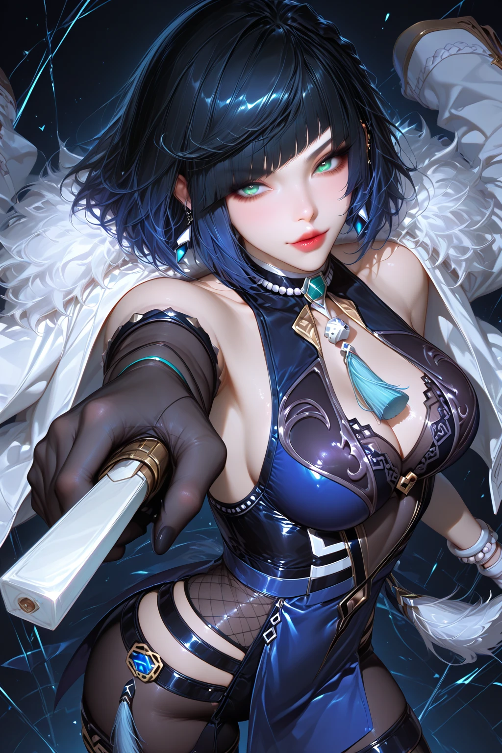 (Highest quality, masterpiece:1.3), shape, ((Beautifully detailed face)), Beautiful and detailed skin, Intricate details, Very detailed, Best image quality in 8K,Fantasy,A world of swords and magic,ファイナルFantasy,(Black Mage:1.6),Mysterious,The Power of Mystique,Magical Power, (18-year-old female:) (Large Breasts),Japanese girl,Baby Face,(Detailed Hair,Bobcut:1.6,Black Hair),Detailed lips,Open your mouth,blush,Embarrassing,(whole body:1.8), (temple:1.2),Realistic Face,Realistic Skin,(Vibrant Skin),Vivid lips,Lip gloss