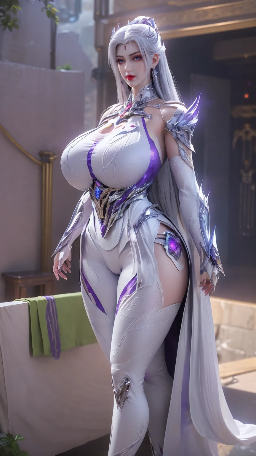 UPPER BODY,CLOSE UP HALF BODY,SOLO,(BEAUTY BLACK HAIRSTYLE,MECHA PHOENIX HELMET), (HUGE FAKE BREASTS,BUSTY,CLEAVAGE,MUSCLE ABS,NSFW CONTENT:1.5), ((WEAR PIRPLE,WHITE MODERN FUTURISTIC MECHA SKIMPY MINI BIKINI:1.5)),(CURVY MUSCULAR BODY MATURE WOMAN:1.5), (SWEATY GLOSSY BODYSKIN:1.5), (LOOKING AT VIEWER:1.6),(HALLROOM OF FUTURISTIC SPACE STATION:1), (PHOTOREALSITIC:1.4), (ULTRA-DETAILLIERT), (TOP-QUALITY), (BEST SHADOWS), (MASTERPIECE), BRIGHT LIGHT IN ROOM, HYPER TEXTURE, (4X MSAA), ((UNREAL ENGINE 5 RENDER)), PHYSICALLY-BASED RENDERING, ULTRA HIGHT DEFINITION, 16K, 1080P.
