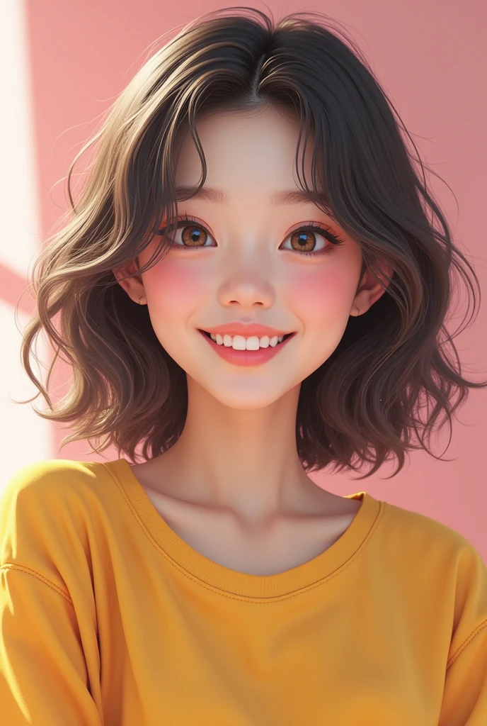 Korean teenage girl. She is cheerful, energetic, and friendly - SeaArt AI