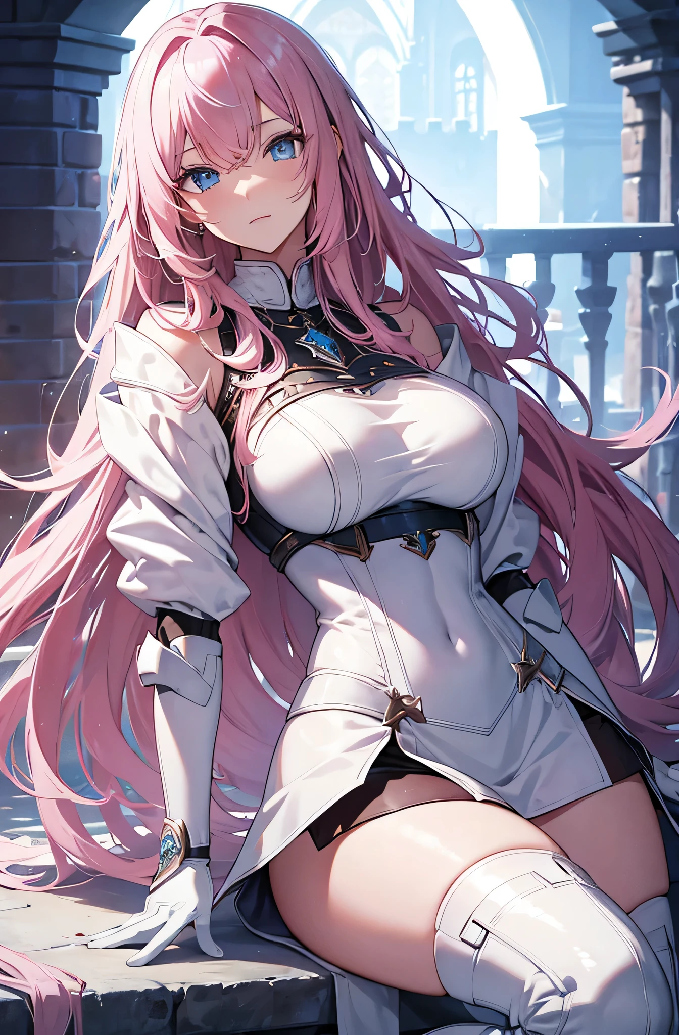 Nino Nakano ,sexy ,armadura de hielo,en la luna