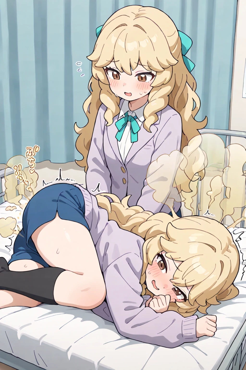 Diaper humiliation , ayanokoji kiyotaka getting diapered by chabashira sae,force diaper humiliation