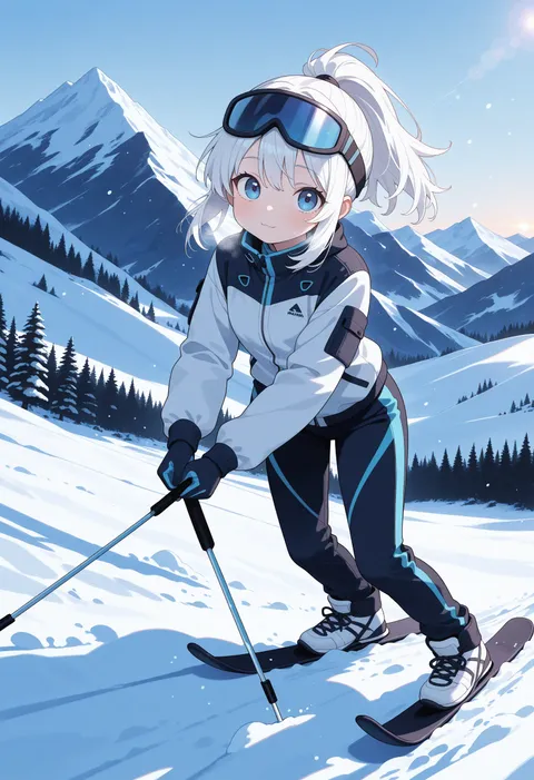 Ragazza sciistica anime