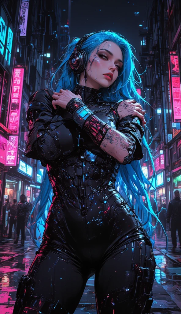 (((((Sensuality and mystery: (duas lindas mulheres morenas e loiras suando, olhos azuis e ????? grandes, corpo inteiro, roupas transparentes, view of the back, com uma bunda redonda, nu, Eles se beijam apaixonadamente, kiss from tongue to tongue, they are lying on a big round bed, )(folga de cama de seda vermelha)), ((blue neon nightclub lighting)), Nixeu e Sakimichan, Serafim Ahri KDA, lesbian kiss, inspired by Tim and Greg hildebrandt, Nick Silva e Ilya Kuvshinov, inspirado em Vincent Lefevre, Sakimichan e Frank Franzzeta,  8k lighting), Post apocalyptic,), h. r. estilo giger, gothic darkness, Invisible infrared), high Contrast, mistic), (profundidade), hyperornate Details), Kinetic lines and curves, diabo, (Cartaz de propaganda dos anos 1940), comic book superhero, (medium shot), scenecy), trending on ArtStation, electromagnetic