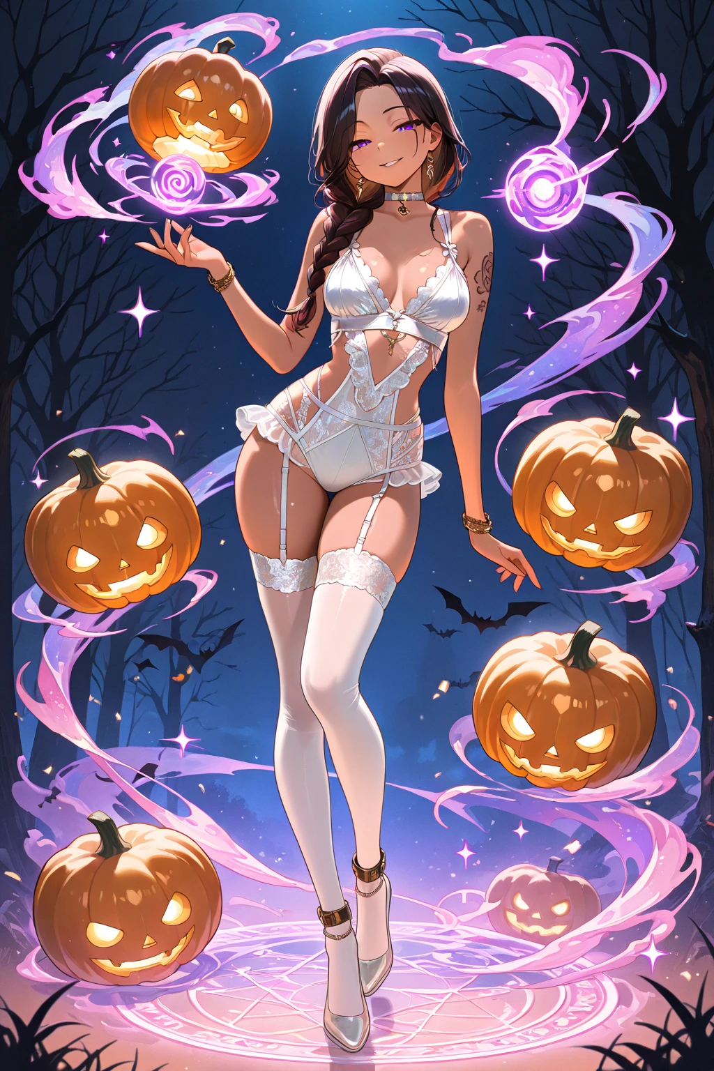 3 garotas peitudas no halloween pedindo doce