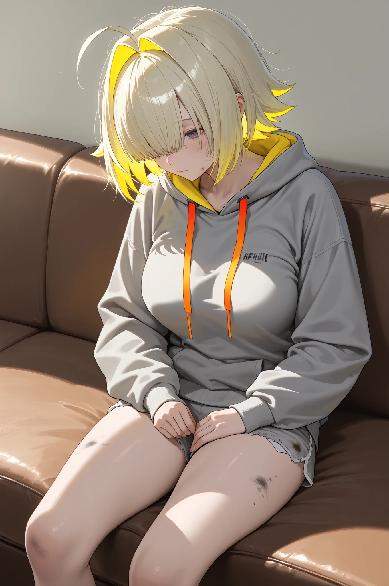 Chica hermosa 2D Con vestido blanco corto y sexy con converse negros con semen en su vagina