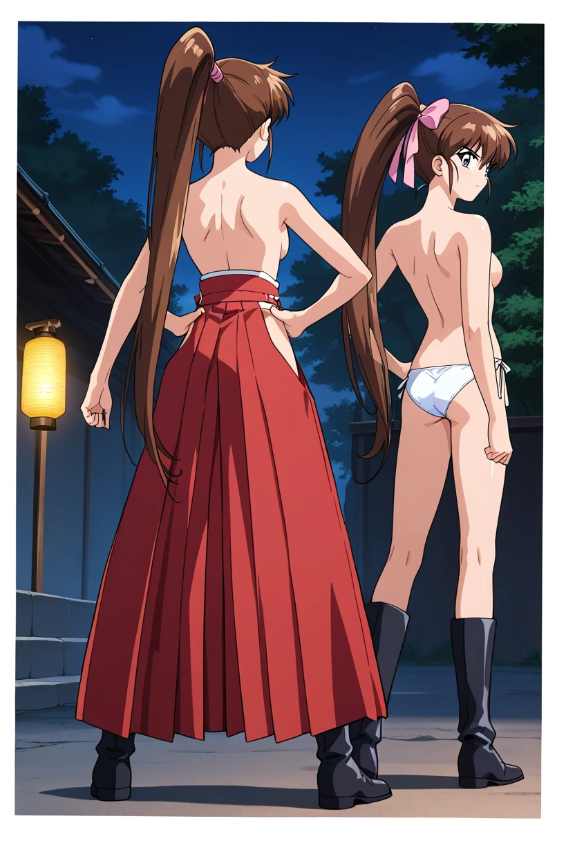 (Explicit content warning), 2girls, masterpiece, highest quality, disorganized, look viewer, 2 girls, Taking a shower in the bathroom, knee standing, (Madoka Ayukawa, another girl running away long hair, full nude) (hikaru hiyama chasibg short hair, full nude), (((fll nude))), knee shot, full blush, (((no Panties))),, Take a look here, (((nsfw))), view audience, short hair, 2girls, nsfw, Genitals are visible, (((See here))), nsfw, (Japanese girl showing off genitals:1.1), look viewer, peeing,