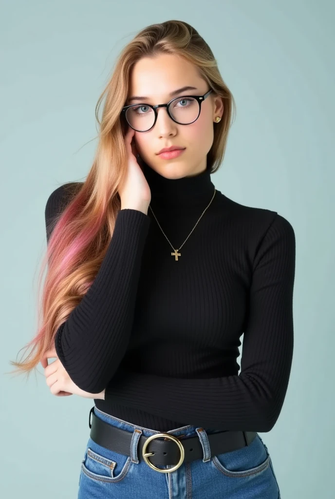 1girl,, maid headdress, heart,, collar, blonde hair, long hair, , blush, brown eyes, looking at viewer, red collar,, halo, , , upper body, black background, saliva, collarbone, simple background, teeth, nose blush,, belt collar, top light, maid dress shirt, earrings,
c0rdelia_n0texist glasses