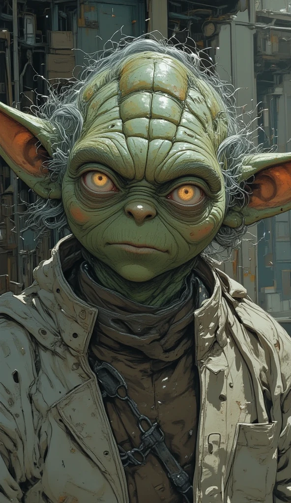 Master Yoda dressed as a cholo