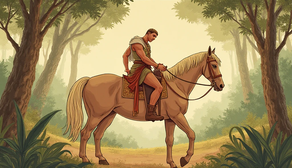 Painting of centaur <lora:Acdemical_paintings_of_Henryk_Siemiradzki:1>
