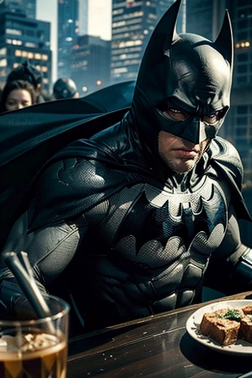 <lora:PE_Batman_DarkKnight:0.8> PEBatman,
eating with family, dinner, at home,
masterpiece, high resolution, octance 4k, high detail,