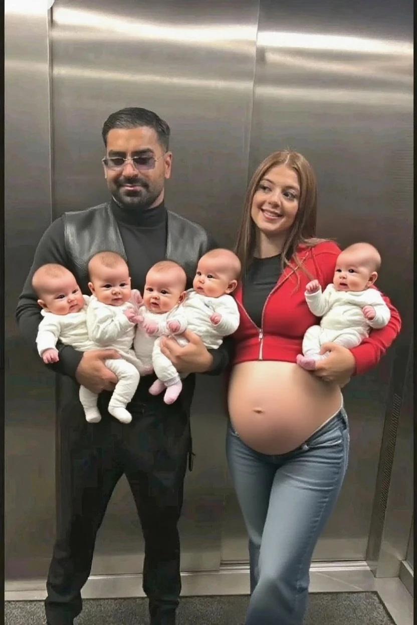 Caricatura familia pai mae filhos