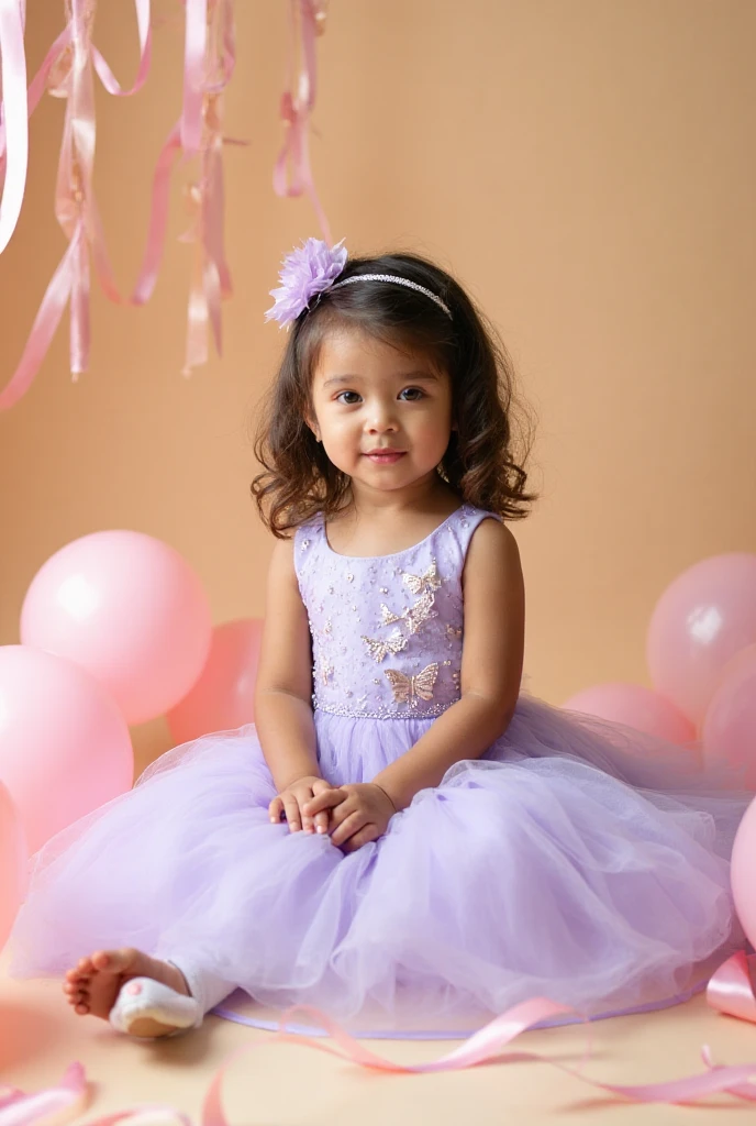 Cute pretty attractive baby girl , wearing beautiful sparkling frock. Cute hairstyle.  Highly detailed. Ultra hd. 4k