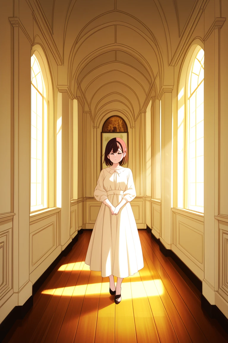 vicaramelia, standing, indoors