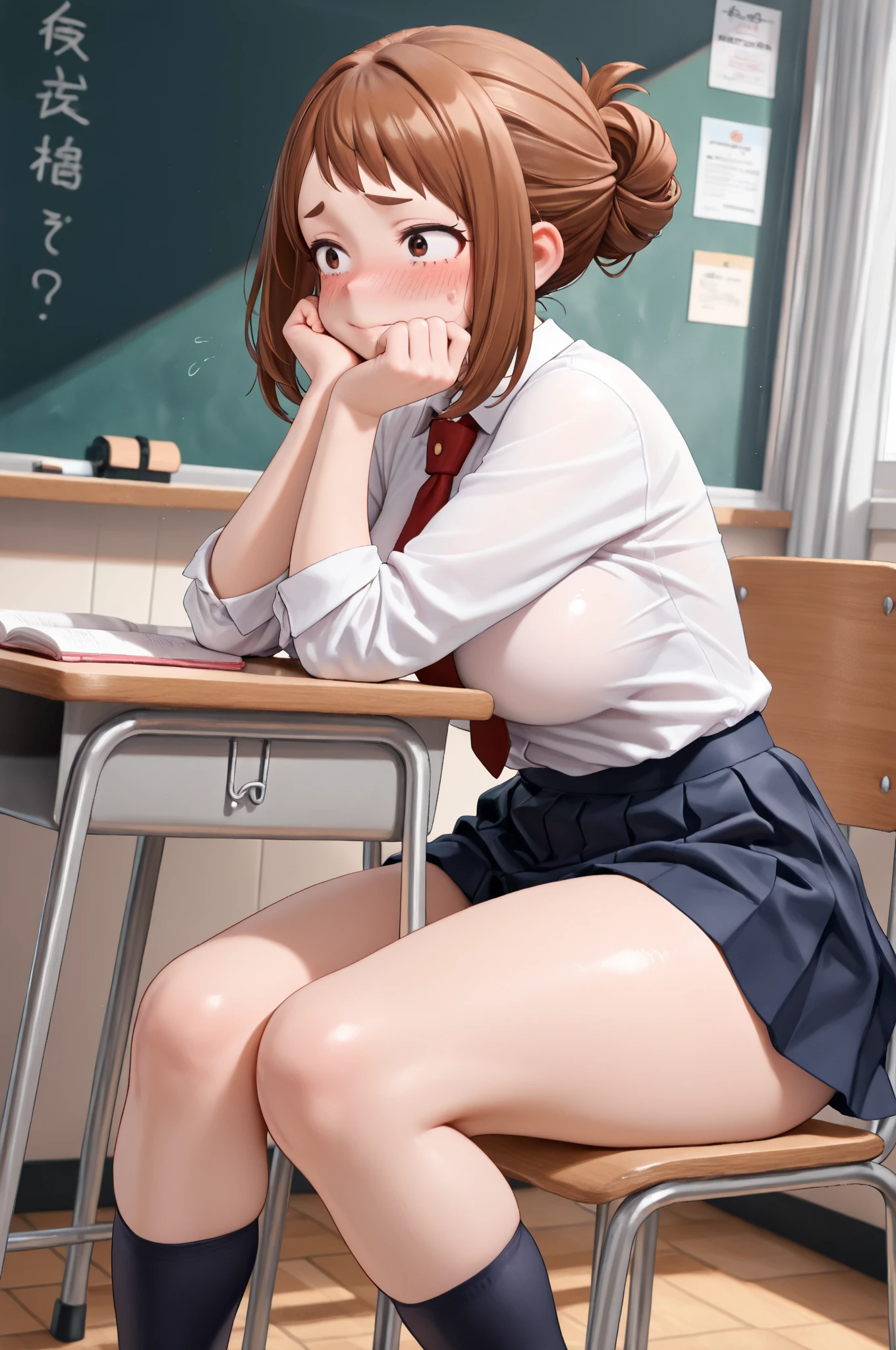 (naked:1.3),
(nsfw:1.3),
(Ash-dark-brown medium-length short waved bangs hair),
(put your hair up:1.0),
Masterpiece, high quality, High resolution,extremely detailed, cute with glowing white skin, eyelashes and cute blonde eyes, Jewelry Accessories Anime, gorgeous background-centered composition,
(Best quality, 8K, photos of cute Japanese women),
(Raw photo: 1.0),
(The background is a high school in Japan classroom School building stage Sports Equipment Room),
(Dark Background:0.8),
(intense shadow:1.3),
(A pale light shines through),
(1girl:2.0),
detailed face and breast,
17 years old,
(Very light pink beige bra),
(black socks),
(erect nipples:1.0),
(Adult female body:1.5),
(peek camelto pussy public hair:1.2),
(Face contorted in pain:1.4),
(Close your eyes:1.4),
(Grit your teeth:1.3),
(Frowning:1.0),
(Naughty, Nasty, Erotic, Lewd:1.4),
(She puts her fingers in her own pussy:1.2),
(Squirting:1.3),
(close eyes:1.2),
(Lean back:1.4),
(Ultra Dynamic Angle:1.4),
(Sitting on the floor M-shaped legs:1.4),
(panties around one leg),
(Close-up her:1.4),