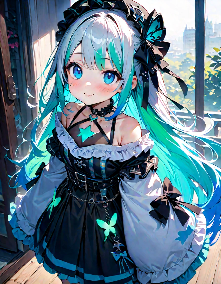 masterpiece, best quality, extremely detailed, (illustration, official art:1.1), 1 girl ,(((( light blue long hair)))), ,(((( light blue long hair)))),light blue hair, , long hair ((blush)) , cute face, big eyes, masterpiece, best quality,(((((a very delicate and beautiful girl))))),Amazing,beautiful detailed eyes,blunt bangs((((little delicate girl)))),tareme(true beautiful:1.2), sense of depth,dynamic angle,,,, affectionate smile, (true beautiful:1.2),,(tiny 1girl model:1.2),)(flat ), 1girl, , charmy-angle, looking at viewer, blue bow, frills, striped bow, head tilt, smile, frilled dress, thighhighs, white thighhighs, hair ornament, shoes, frilled sleeves, dress bow, cross-laced clothes, blue eyes, wrist cuffs, puffy short sleeves, polka dot bow, detached sleeves, leg up, short sleeves, solo, white gloves, bow legwear,, bow print, holding, blunt bangs, standing on one leg, outstretched arms, yellow dress, ahoge, plaid dress, :d, layered dress, blue footwear, collared dress, spread arms, off shoulder, white bow, hair bow, wavy hair, bag, animal bag, white neckwear, standing, blue ribbon, handbag, blush, neck ribbon, yellow bow, diagonal-striped bow, white collar, bear print, shadow, hair ribbon,  shoulders, frilled thighhighs, orange dress, garter straps, open mouth, frilled bow, print skirt, detached collar, bear shaped bag, back bow, puffy sleeves, masterpiece, best quality,