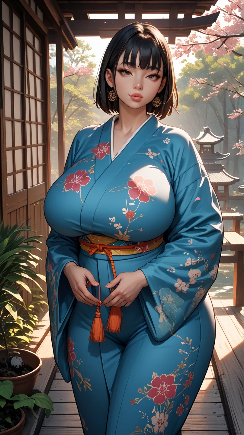 One girl, kimono, yukata, Upper Body, (Mature Woman:1.5),Captivating smile,
masterpiece, Highest quality, Intricate details, Anime screenshots, Flat Color,Curvaceous figure, Bright red lips, Perfect body, Sensual appearance, Curvy Model, Very plump body, Sensual body, Plus Size Women, Attractive plus size model,Exquisite detail, pregnancy9months female, Mature Woman, Mom Type, Mom Type, Very large breasts:1.7,Curvaceous figure, Bright red lips, Perfect body, Sensual appearance, Curvy Model, Very plump body, Sensual body, Plus Size Women, Attractive plus size model,