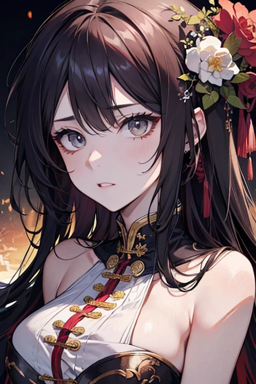 3D，Anime Style，Upper Body，intricate and detailed，Dancer， Ultra-detailed fine skin, Matte skin，cute，18-year-old，Young Japanese Woman，Ahoge