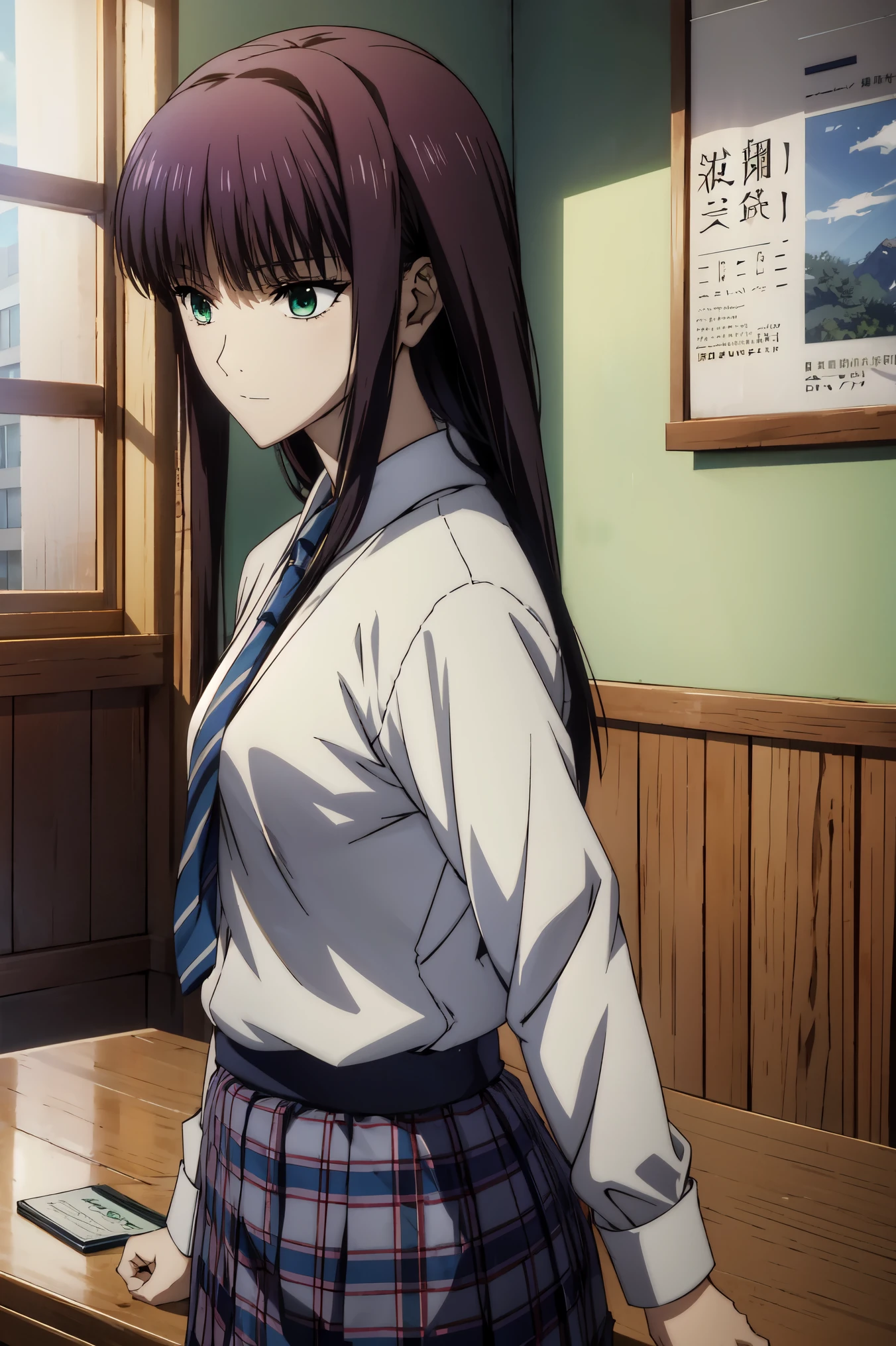 (((beautiful笑顔))),(((masterpiece))),((makima ( chainsaw man ))),(((宝石のようにbeautiful瞳))),(((blue plaid skirt))),high school students , Girl in a uniform in a black blazer , eyes like jewels , 超 high image quality , (((beautifulgreen eyes))) , 赤 purple hair , beautifulアニメ高校の女の子 , ( masterpiece:1 . 2 , 最 high quality ) , ( present , photo present:1 . 4) , beautifulイラスト , ( natural light , Movie Screenplay ) , nsfw , watch Viewers , cowboy shooting , beautiful髪 , beautiful顔 , beautiful and amazing eyes , beautiful鎖骨 , beautiful体 , beautiful胸 , beautiful太もも , beautiful足 , beautiful指 , black socks , pretty anime high school girl )) , ( beautiful風景) , evening , riverside , walk , Smooth Animated CG Art , 魅惑的な anime girl , MAKE A GIRL IN A LONG COAT , high image quality , very detailedなイラスト , film grain in a room with white walls , is standing , U high image quality and 8K Connection , 長い赤 purple hairと green eyesをした anime girl , Anime Moe Art Style , 若い anime girl の接写 , Smooth Animated CG Art , beautifulアニメの college students の女の子 , Anime Moe Art Style , シュールな college students の女の子 , anime girl , 魅力的な anime girl , シュールな college students の女の子 , GIRL WITH SHINY CLOTHING , high image quality , CG Details , high quality shadows , beautiful、delicate face under teacher's desk、All the details , ディテール beautiful DELICATE EYES FULL OF DECISION , 40s( high image quality8Kの壁紙 ) , (高度に CG Details 8kの壁紙) , (( skasaha (Fate / GRAND ORDER))) , Reikashi Mohira , high image quality , とても繊細で beautifulCGイラスト , 最 high quality , present Feeling , present fabric , present texture , ((( Fragments fly))) , (((最 high quality ))) , 8k , At 32k , masterpiece , beautiful and charming anime woman , supermarkets , very detailed , high image quality , シュールな college students の女の子 , masterpiece , 最 high quality , high quality , Freshness , high quality texture , high quality shadow , High detail during meal , sex , seat , college students , Alone , I , Alone , Alone , ADULT BIB , beautiful長い脚 , beautiful胸 , beautiful太もも , Tight legs , beautiful leg line , Slender Hips , Mature body girl , (BIG BREASTS) , purple hair , straight hair , 幸せそうなsmile , 輝かしいexternal見 , cute smile , cool beauty , beautiful女性 , well-groomed face with an exorcism card in his hand , beautiful写実性 , Attractive Body , attractive face on back , a calm expression , beautiful髪 , smile , colorful eyes , green eyes , Jade Eyes , beautiful目 , bright eyes , DELICATE EYES FULL OF DECISION , Jewel Eyes , Jade Eyes , ( green eyes:1 . 5) , 水の中の体とattractive face on back , (((8-head tall))) , (((Height: 174cm))), orbital space , is standing, low fashion , Blue Sky , Building Street , Model Photo , external , takeexternal , Viewer , Model Photo , (((masterpiece))) , (((最high quality))) , 8k , 32K , masterpiece , beautiful and charming anime woman , perfect face , beautiful髪 , beautiful胸