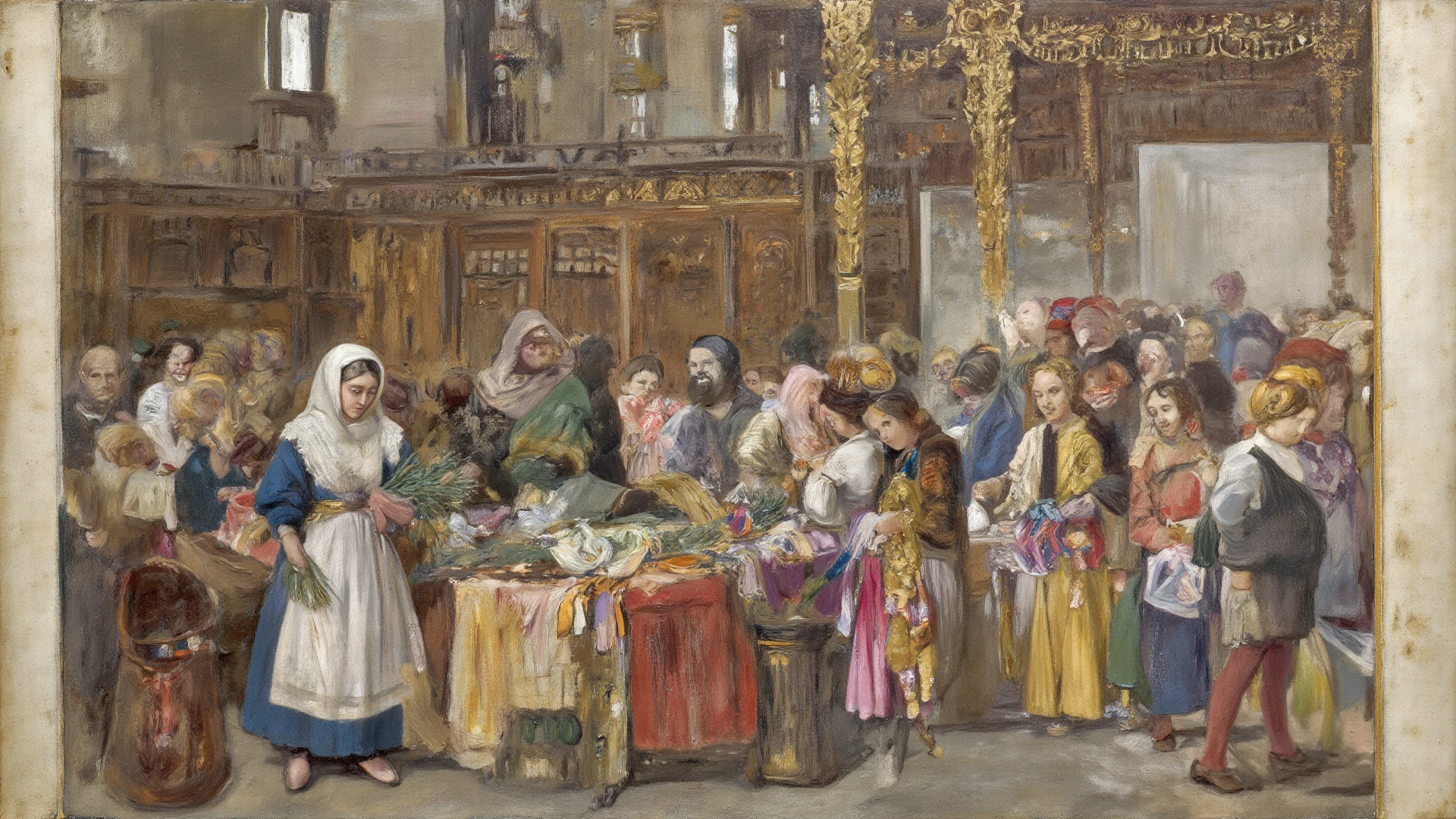 in a panoramic view，photorealestic，Full body like，In coastal cities，Modern luxury Arabian slave market，Slave girls monopolized the market，Six masked Arab slave girls were tied to the podium，binding，enslavement，Gaggage，bound waist，Blindfolded，handcuff，anklet，For people to choose，Luxury carpets，tapestry，Arabian luxury décor，Many Arab masked beauties，All Arab Beauty employees，All-Arab female guests，Masked woman in background opens wooden box，Drag out the bundled one，Slave girl trapped in a wooden box，A row of veils and masks on a luxury booth，Beautiful women wearing only  wear wear gorgeous burqas，There are female guests wearing veils，The masked female boss introduced on the side，professinal，Meistwick，commissioned，best qualtiy，color corrected，After fixation，Retouching，Improvement，Epic，Tone-mapping，the detail， highly  detailed， digitial painting， art  stations， Conceptual map of the long dam， Smoothness， Sharp focus， Beautiful illustration， photore， The light from the back window is backlighted， 动态照明， Mist， 复杂， cinematic grain， professinal， face to the viewer，（Beautiful m3d_woman， Perfect M3D_face,）， Volumetriclighting， subsurfacescattering， Good highlights， Good shadows，All masked， cinematic ligh