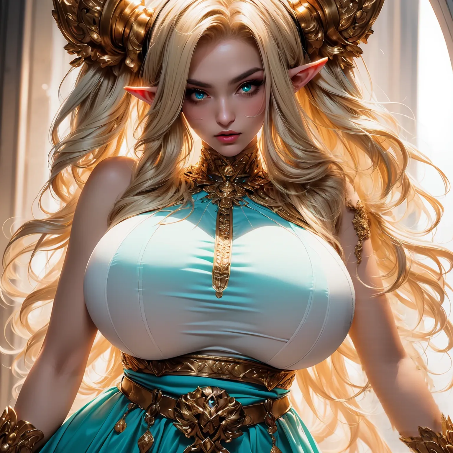 Asgard，valkyrie，Senhora Cavaleiro，Anatomia correta，epic fantasy digital art，tmasterpiece，8k，high-definition resolution，desenho detalhado，Qulidade Superior，, Epic composition,