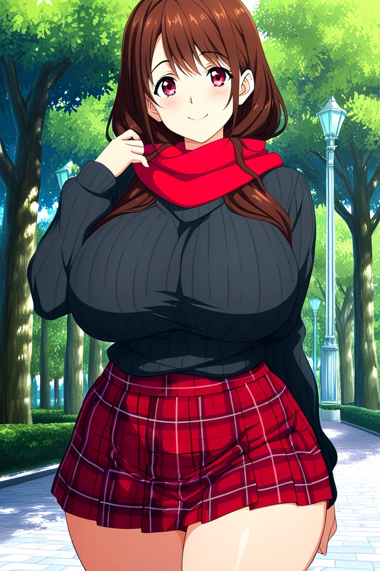 A Beautiful Young Girl, ((18 years-old)), with (Lush, Long Brown Hair), (Big Beautiful Blue Eyes), Huge Breasts, Very Wide Hips, and an Extremely Curvy Figure. She’s wearing a ((Black Leather Jacket)), a (Red Shirt), and (Heavily Worn Jeans). Standing in a forest, in the mountains. (((Best Quality))), (((Masterpiece))), (((Perfect Anatomy))), (((Accurate Proportions))), ((Best Detail)), ((Beautiful Rendering)),