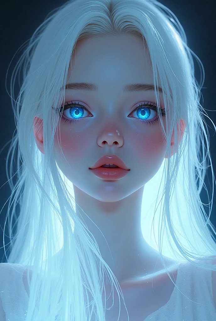 Original Character, Volumetric Lighting, Best Shadows, Shallow Depth of Field, Stunningly Beautiful Girl, Delicate Beautiful Attractive Face,8k, (mature female) , high resolution,blue eyes, slime girl