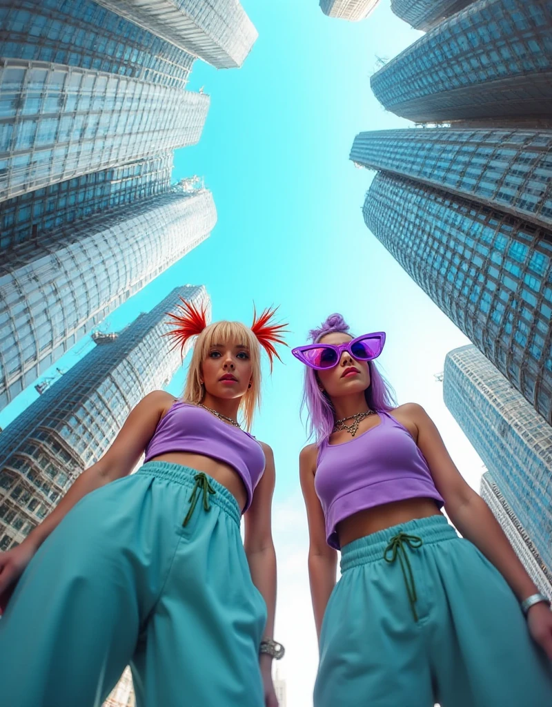 A model of full body 3d avatar of a beautiful sports woman wearing neon techno jacket and sports running shoes, game character, with choices of outfit around the model. Anime, best quality