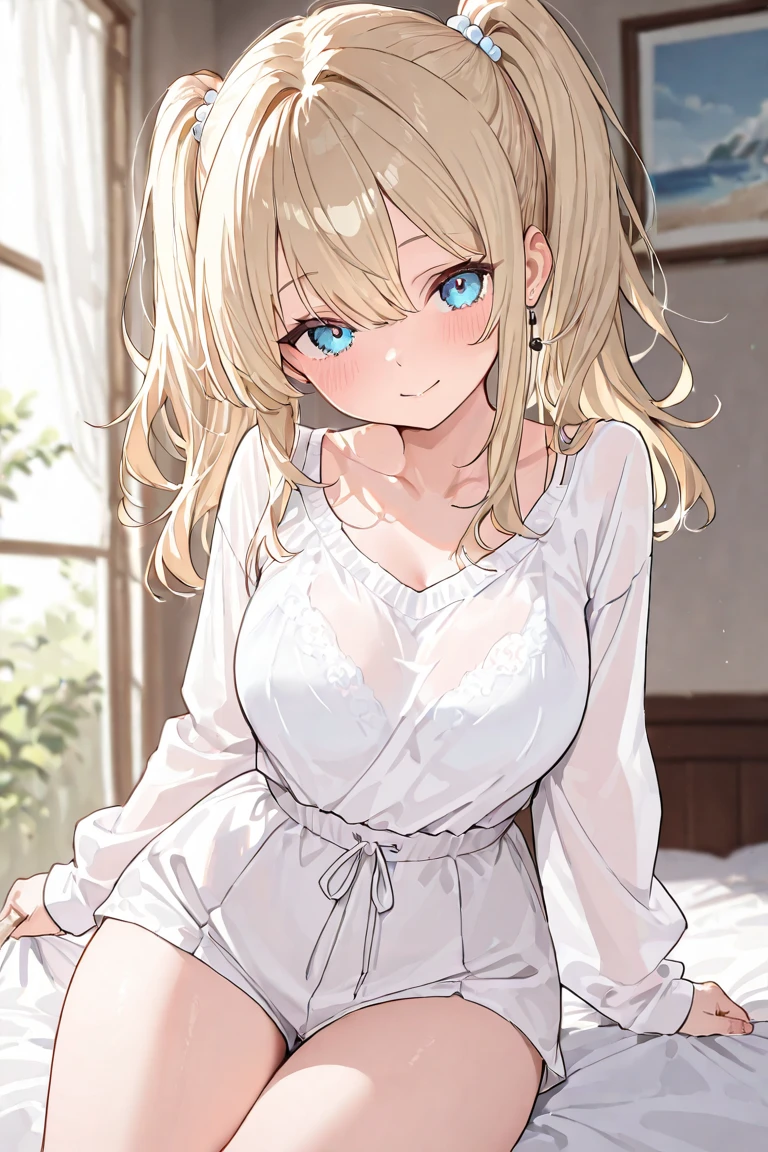 <lora:Marie Rose - DOA:0.8>, <lora:Oversized Shirt:1>, <lora:Add Detail Tweak:0.8>, masterpiece:1.2, best quality:1.2, extremely detailed, highres:1.2, 1girl, marie rose, messy hair, small breasts, bedroom, window, wariza, oversized shirt, shirt, off shoulder