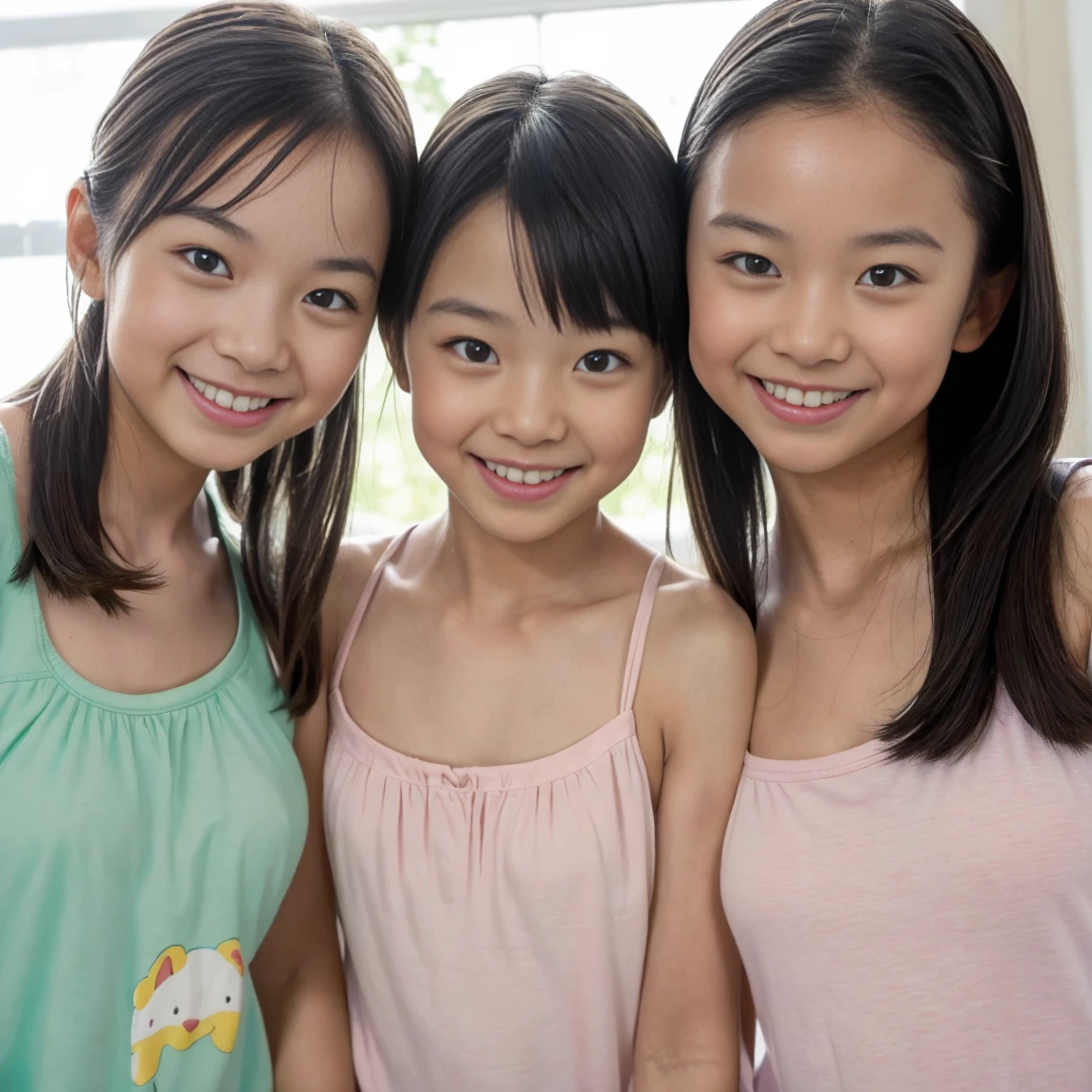 16 K,1080p,unrealengine5, (Best Quality, Master Pie CE:1.3,hight resolution, Photo_Realistic:1.3), (Focus on Face),FULL ANATOMY,Short side ponytail,ruddy skin texture, (appearance々Facial expressions), (japanese child:1.3), ((( 8-year-old girl:1.6))),((flat breasts:1.5)),BREAK, (Naked:1.3),BREAK,( On classroom:1.5),BREAK, (stadying:1.4),BREAK, (embracing each other:1.3),BREAK,(Having sex:1.5),Backlight,