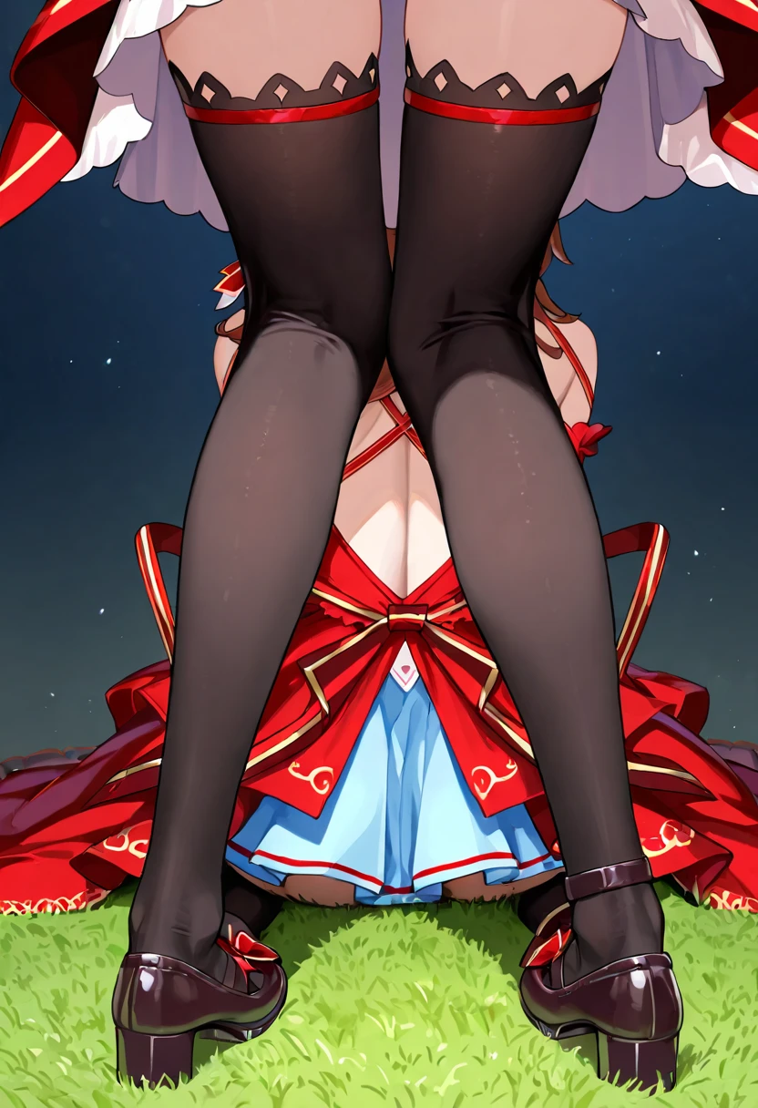 (((1girl))), ((best quality)), ((masterpiece)), ((ultra-detailed)), (illustration), (detailed light), (an extremely delicate and beautiful), (beautiful detailed eyes), (sunlight), ((extremely light)),  ((extremely clothes)), (((hyper detail))),(((((front lighting))))),(((((front light))))),

((((quite adorable magical dress with brief pleated skirt and robe and magical tiara)))),
, (((Necromancer))), 

(((short bob))), ((((black hair)))), 
(((crystal black eyes))), 

((((whole body)))), aged 5 to 8, ((((())))), (((((quite adorable young girl))))),
(((condescending expression))), (mischievous smile with ?????? satisfaction),  (((extra adorable))), (((extra slender shape))), 
(((extremely beautiful detailed face))),

((elegant magic gloves)),
((elegant magic boots)), 
(((bravely and dynamically attacking enemies with a Magic of red clouds))), ((Dutch angle)), (((magical red panties))), ((((rear view)))),

(((()))),
(((extremely thin thighagical stockings)))