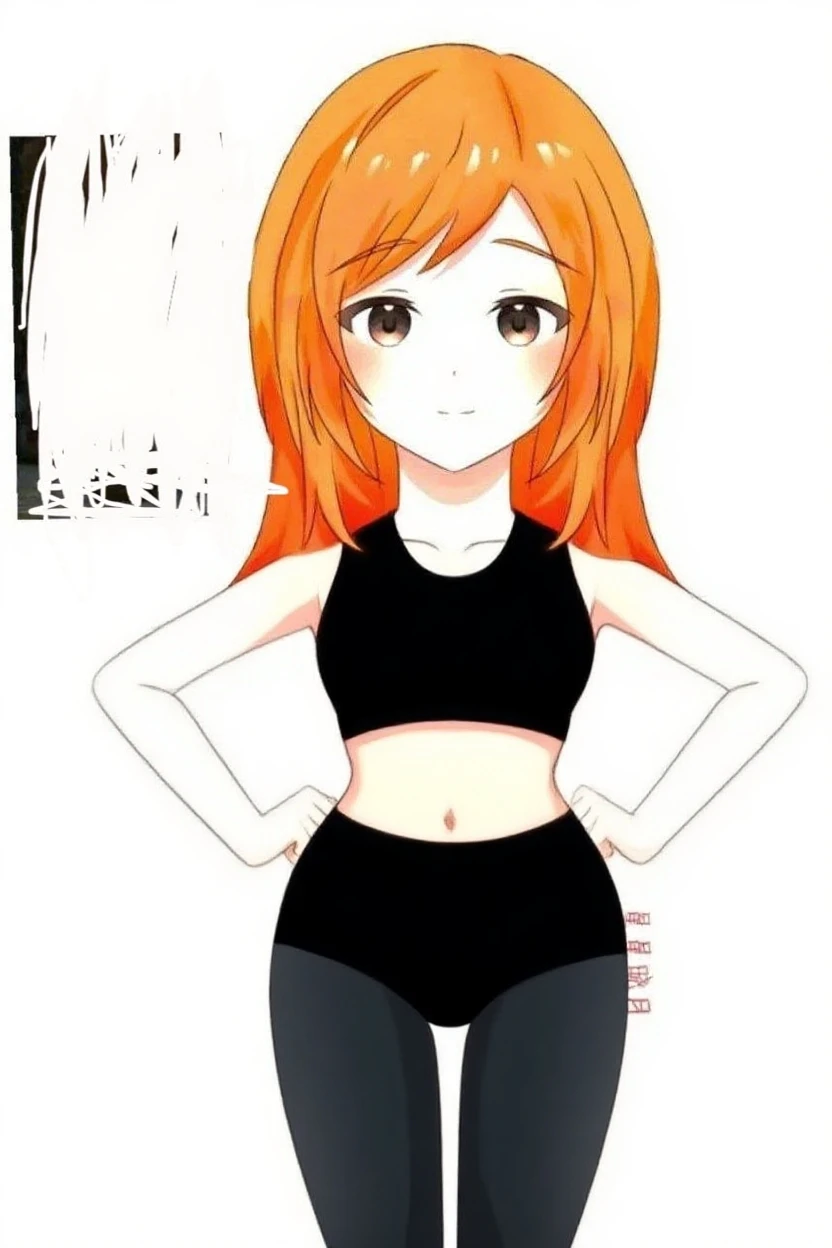 dsfutaba, orange hair, long hair, blunt bangs, ahoge, purple eyes, glasses, striped thighhighs, athletic shorts, crop top, perfect skin, perfect lighting, simple background, bedroom_eyes, :o, open_mouth, standing, line art, sketch, skin blush, arms_behind_back, solo, 1girl,
<lora:homebrew_kenshin187:0.85> ,<lora:dsfutaba-v2:0.7>