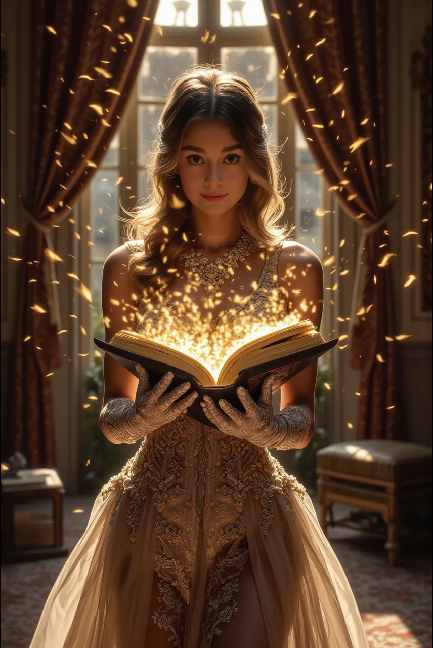 Người đẹp mở cuốn sách phép thuật