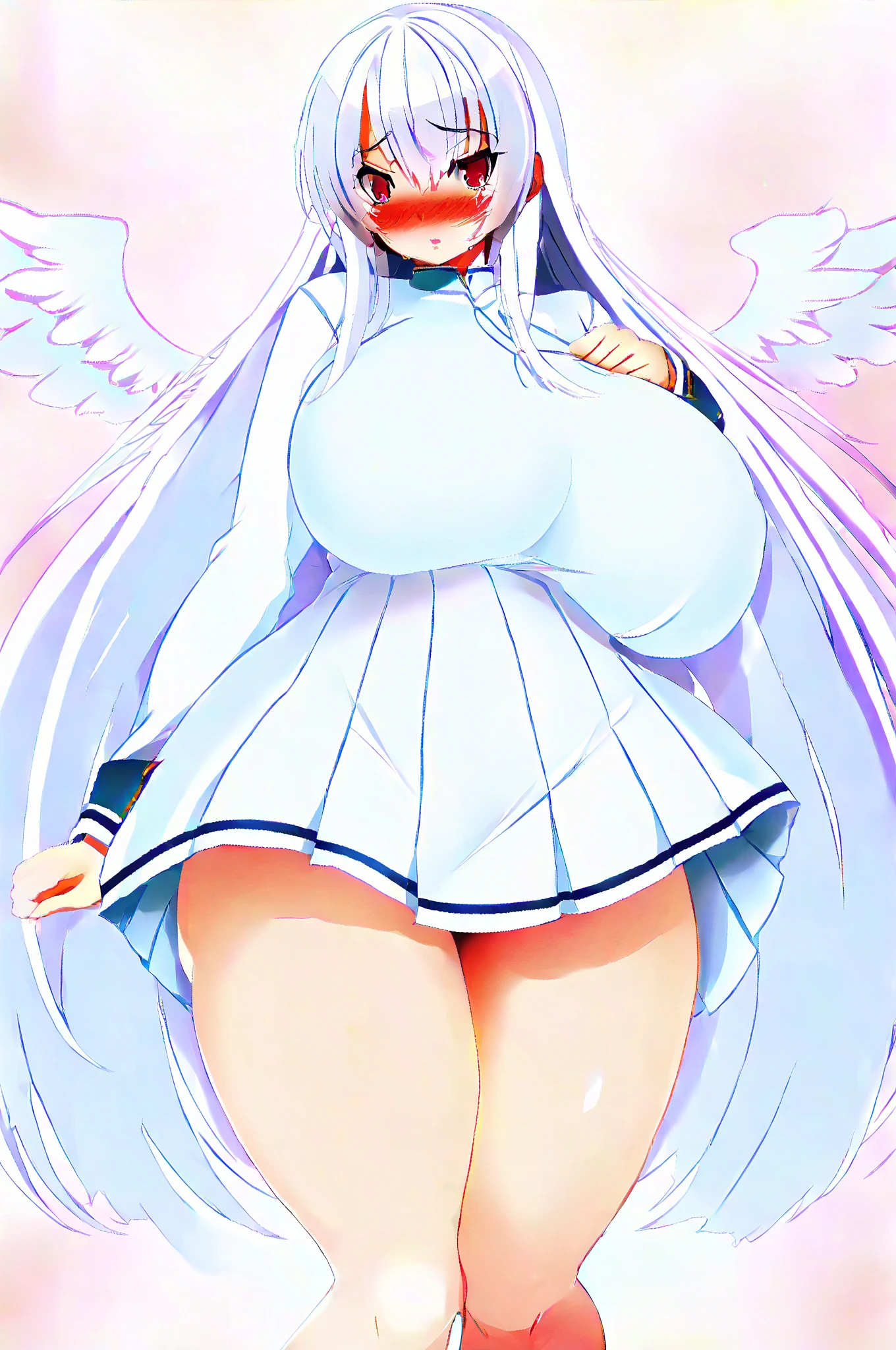 Maid,Big Breasts,Super Breasts,Pregnant women,Pregnant belly,Gray Hair,Twin tails