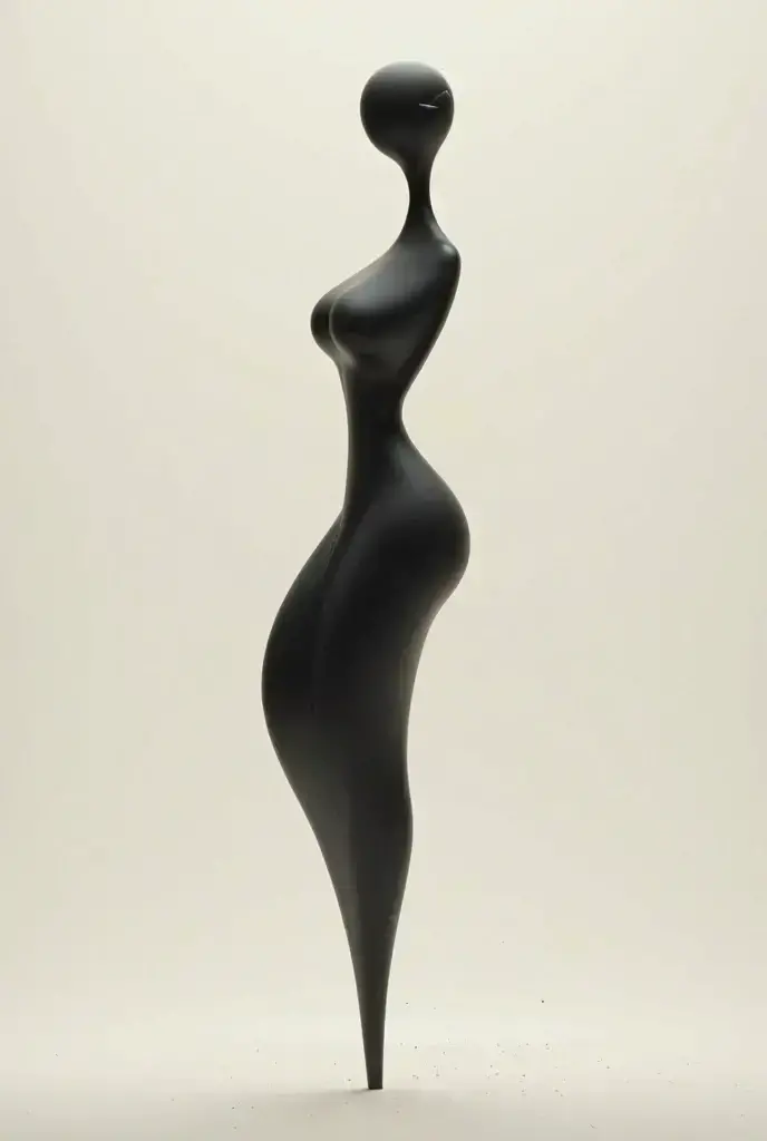 Gray statue of woman, beautiful, athletics, cement texture