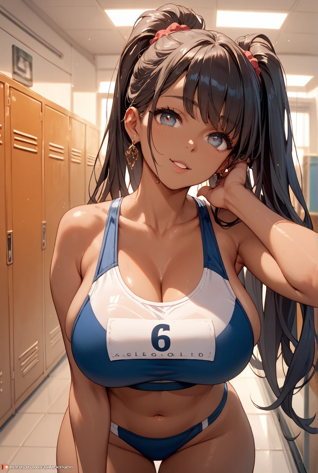 (((locker room:1.3))),(((Sports towel))), (((Changing room 1.3))),(((Uniforms hanging on hangers:1.3))),((Swimsuit change:1.7)),(((Floral Bikini Swimsuit))),Cute Face,Extreme close up of face,Crying face,tears,Cute Face(Silver Hair,Floral knit headband,Half Up、Floral braided space buns,Voluminous fishtail braid,Twisted pan,),(The bangs are see-through),hairpin,hair ornaments,Blushing、Pointed red mouth、Perfect round face,iris,(Perfect body curves),Big Breasts.Wet Hair、Wet swimsuit、Wet Skin、Professional Lighting,Cinematic Light,(Tabletop,highest quality,Ultra-high resolution output images,) ,(8K quality),(Picture Mode Ultra HD),