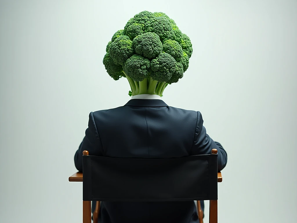 A brain thinking about high-calorie foods
